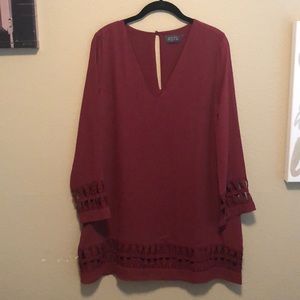ASTR burgundy dress